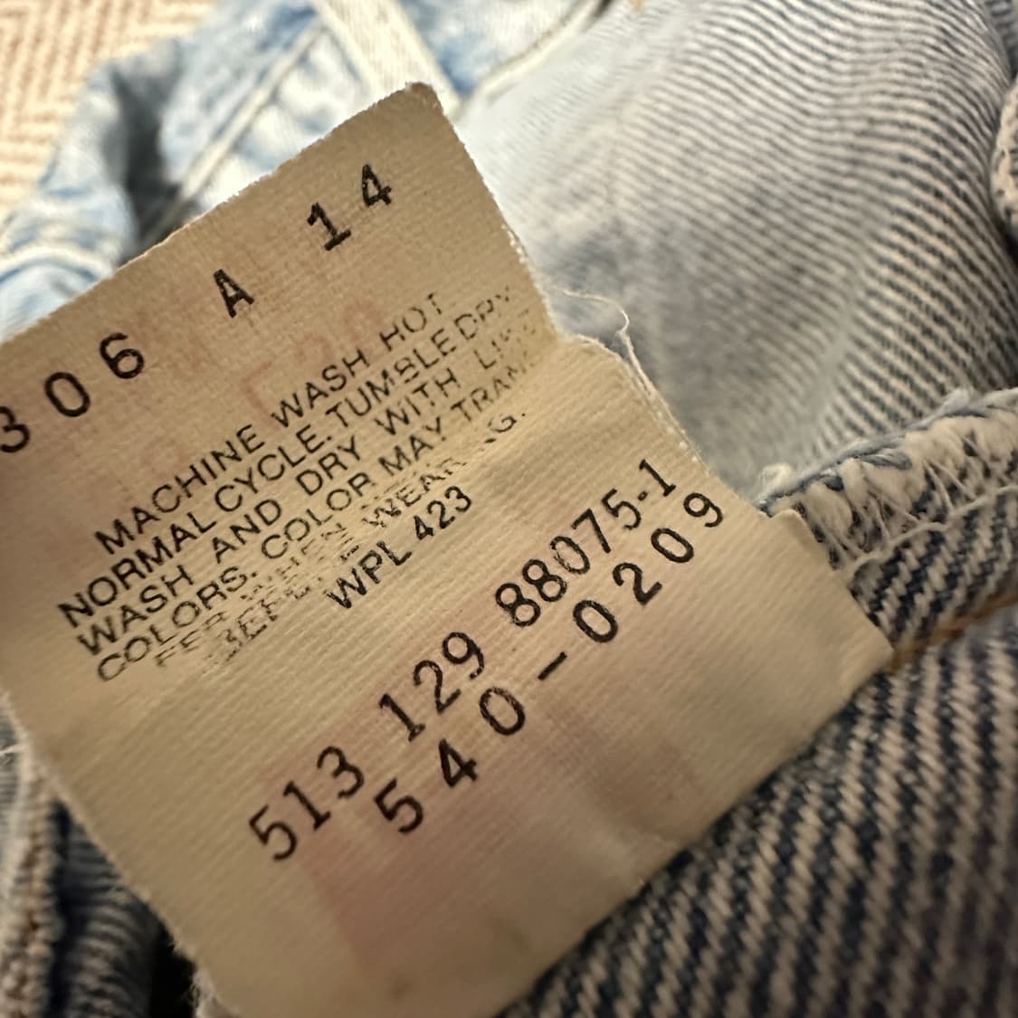 LEVI'S 540 80's usa made denim jeans 상품이미지6