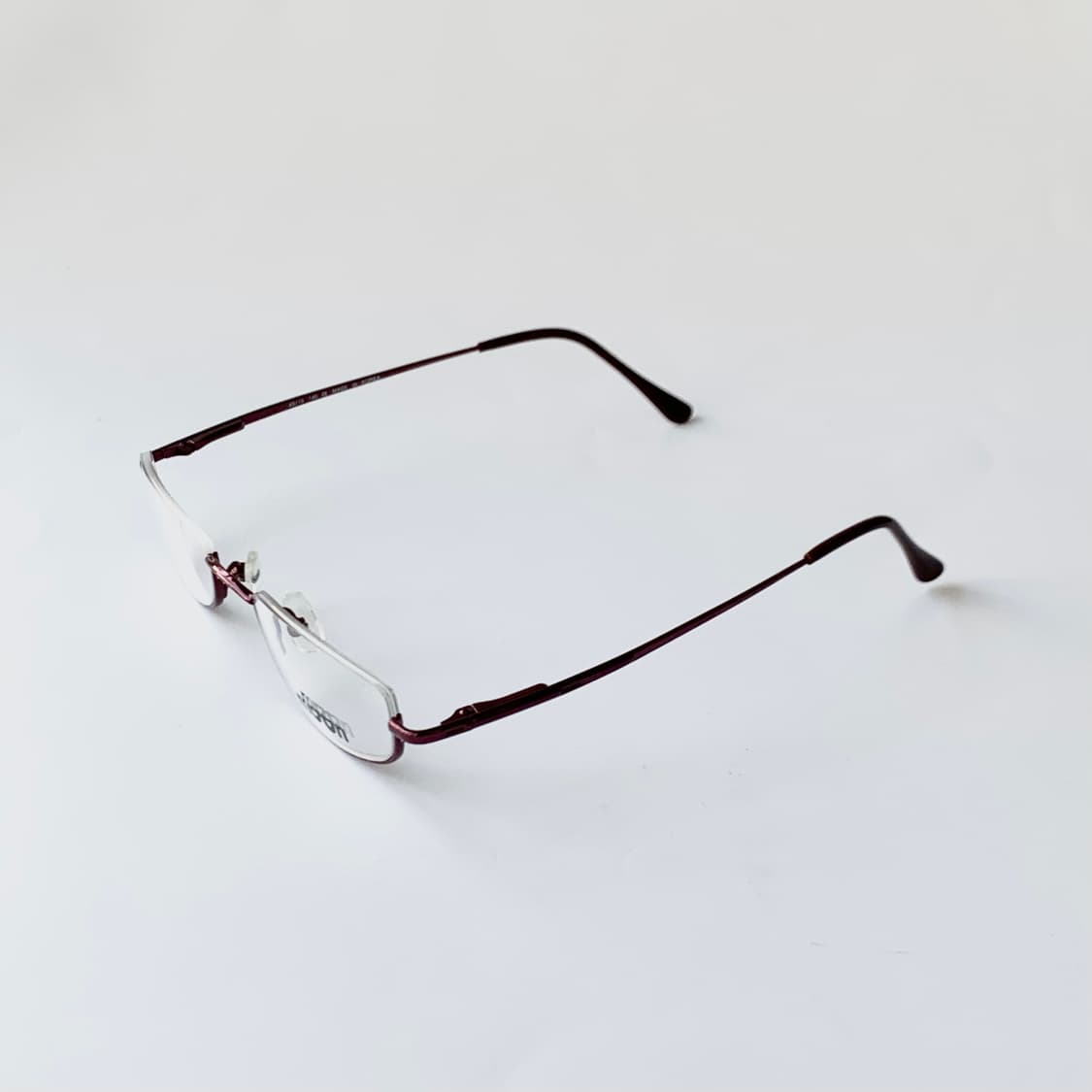 753 데드스탁 언더림 역반무테 스퀘어 빈티지안경 상품이미지3