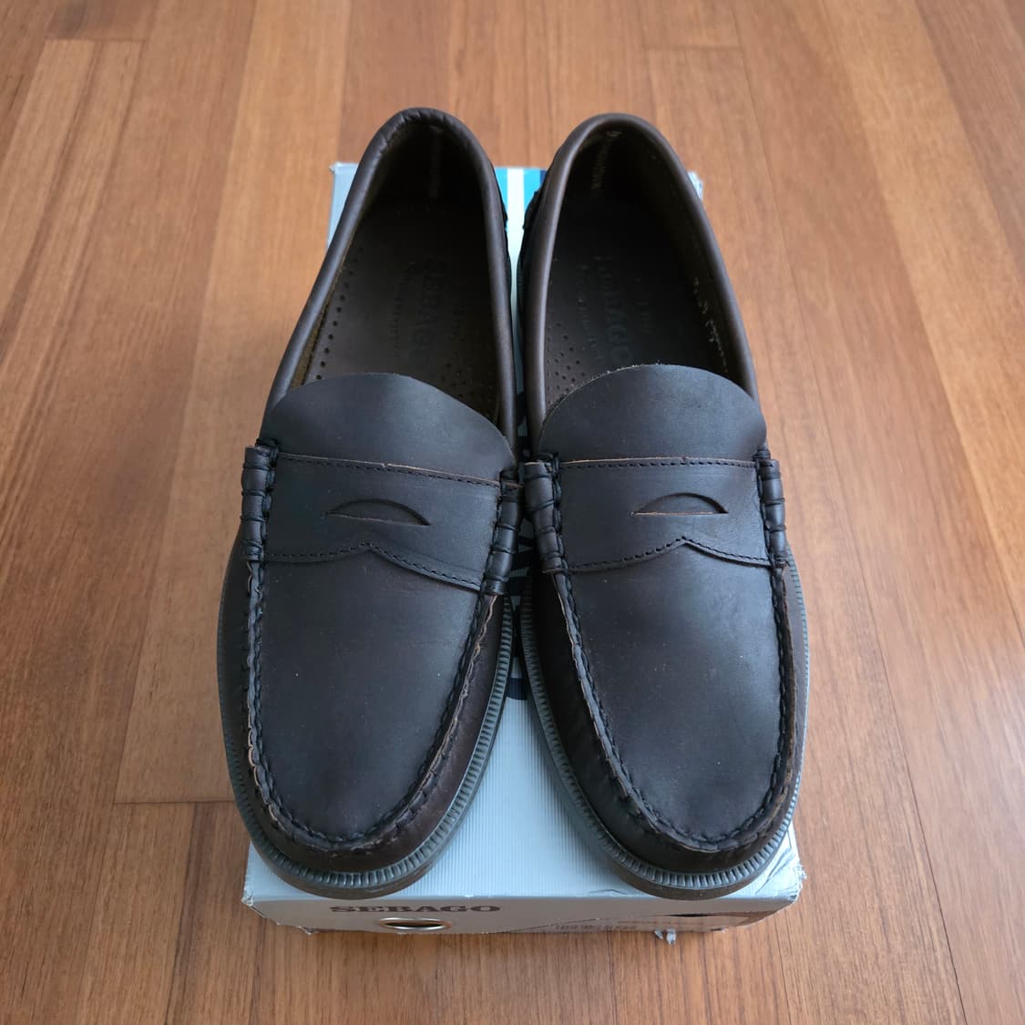 세바고 왁스레더 러버솔 페니로퍼 US9사이즈 상품이미지1