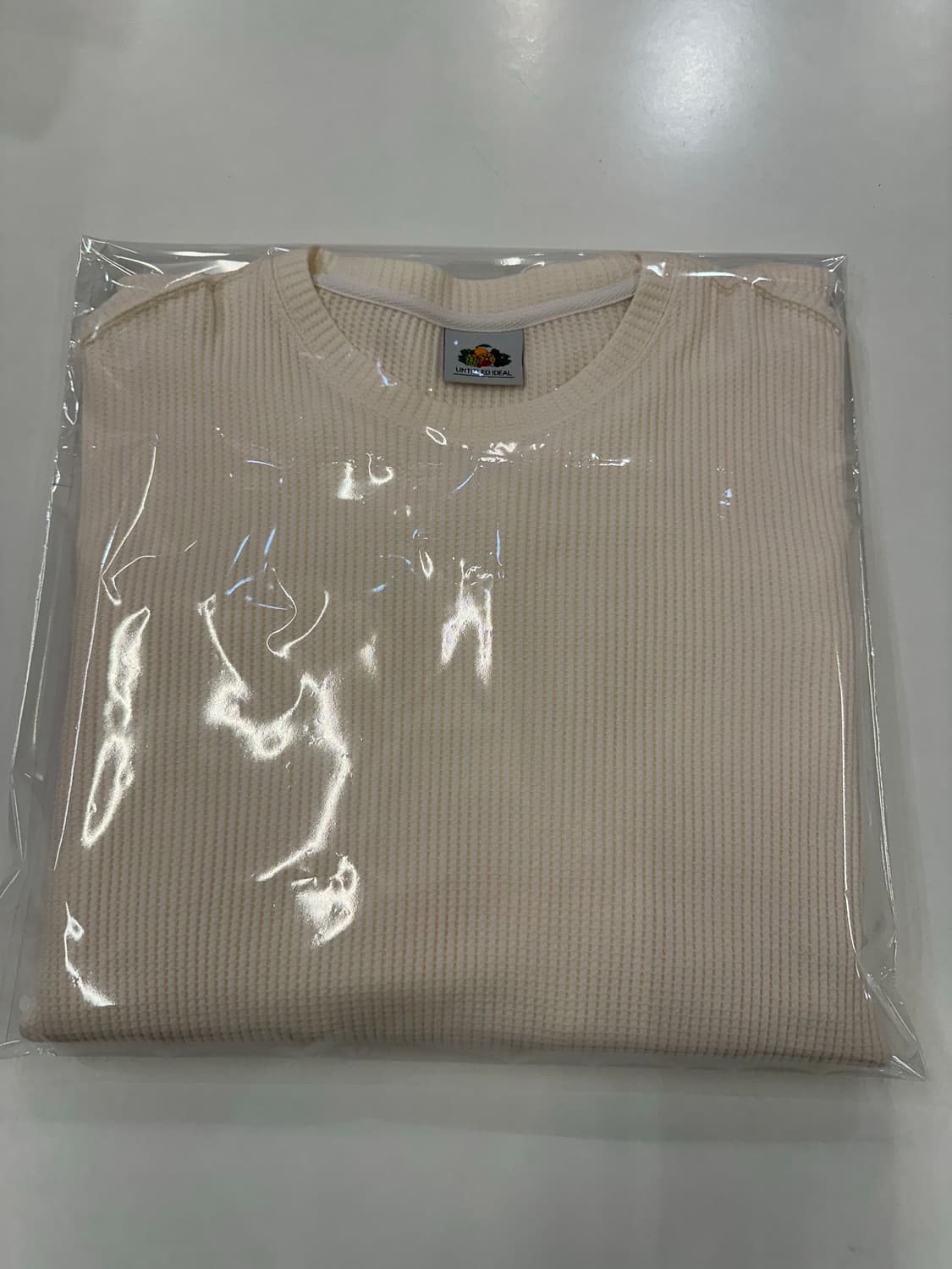 [OS]언타이틀드 아이딜 와플 롱슬리브 오프화이트 상품이미지3