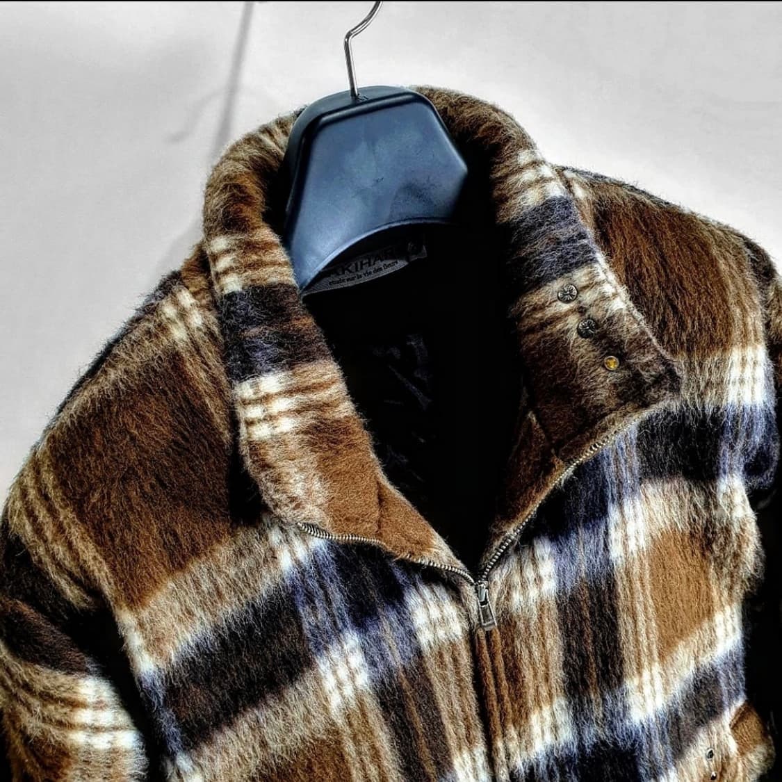 gakihara 체크 패딩 블루종 상품이미지2