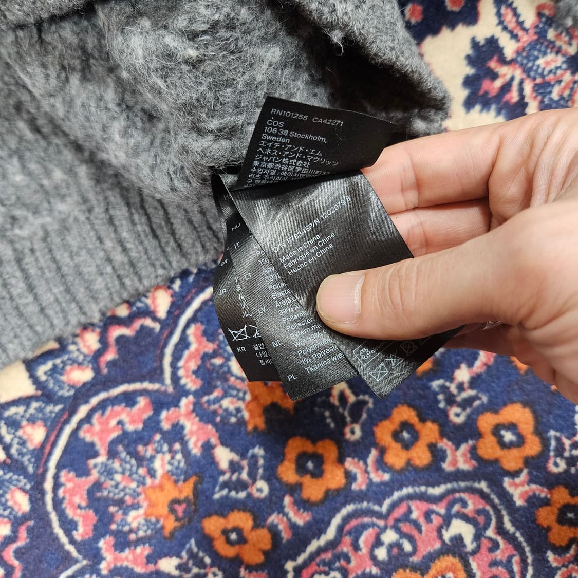 코스(COS) 알파카 혼방 크롭 카라넥 니트 스웨터  상품이미지10