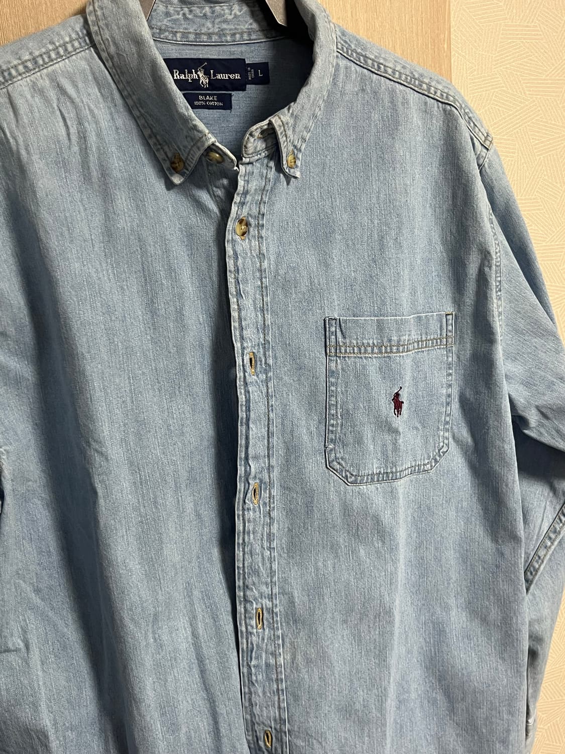 폴로 데님 청남방 셔츠 상품이미지2