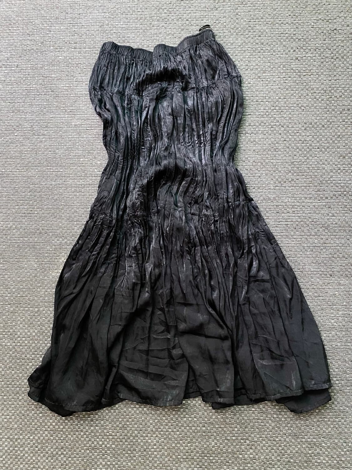 Minimal&Gothic Mood Black Long Skirts 상품이미지6