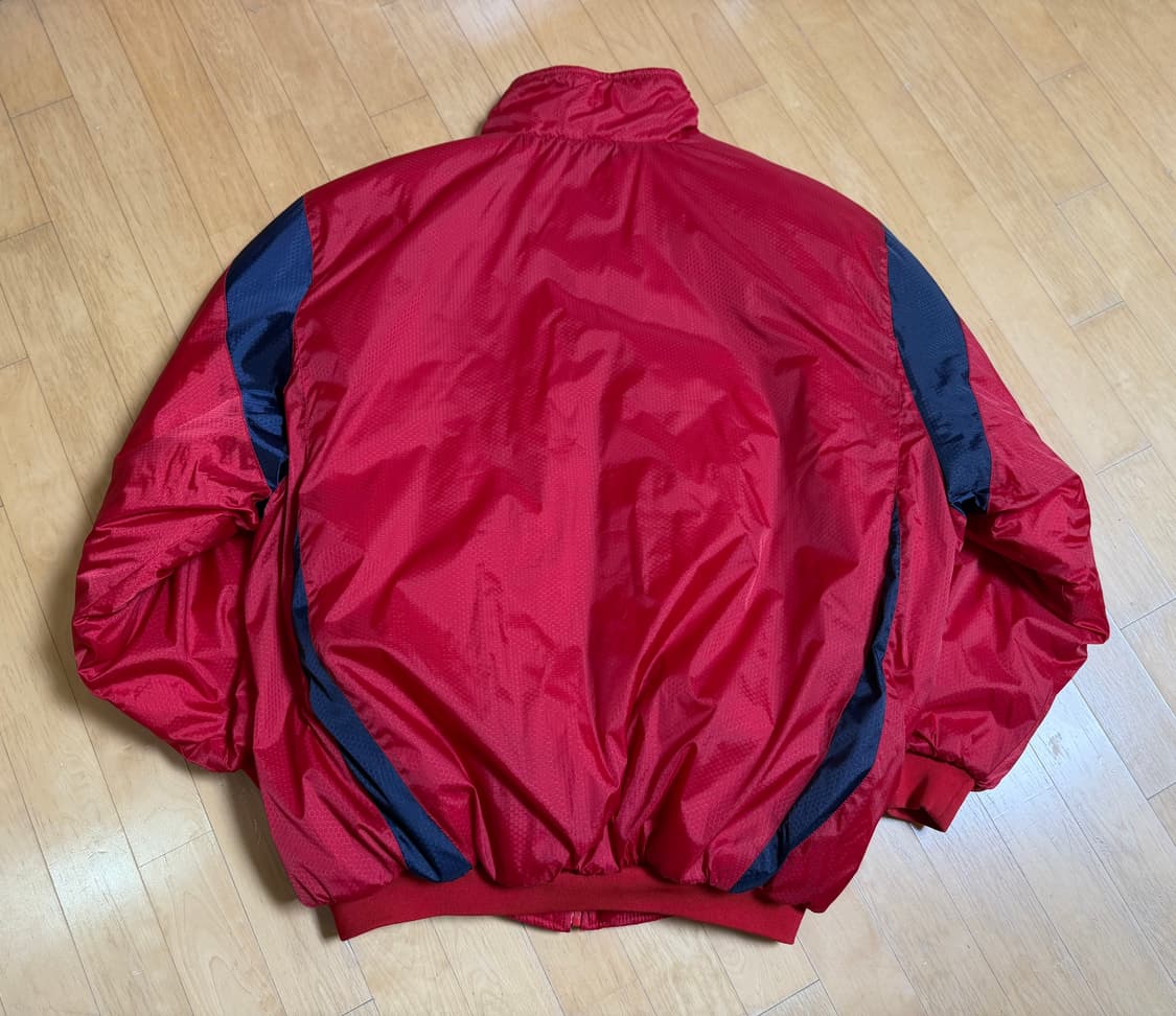 [BIVIC] 90s 올드스쿨 바시티 패딩 점퍼 레드 (3-5XL) 상품이미지2