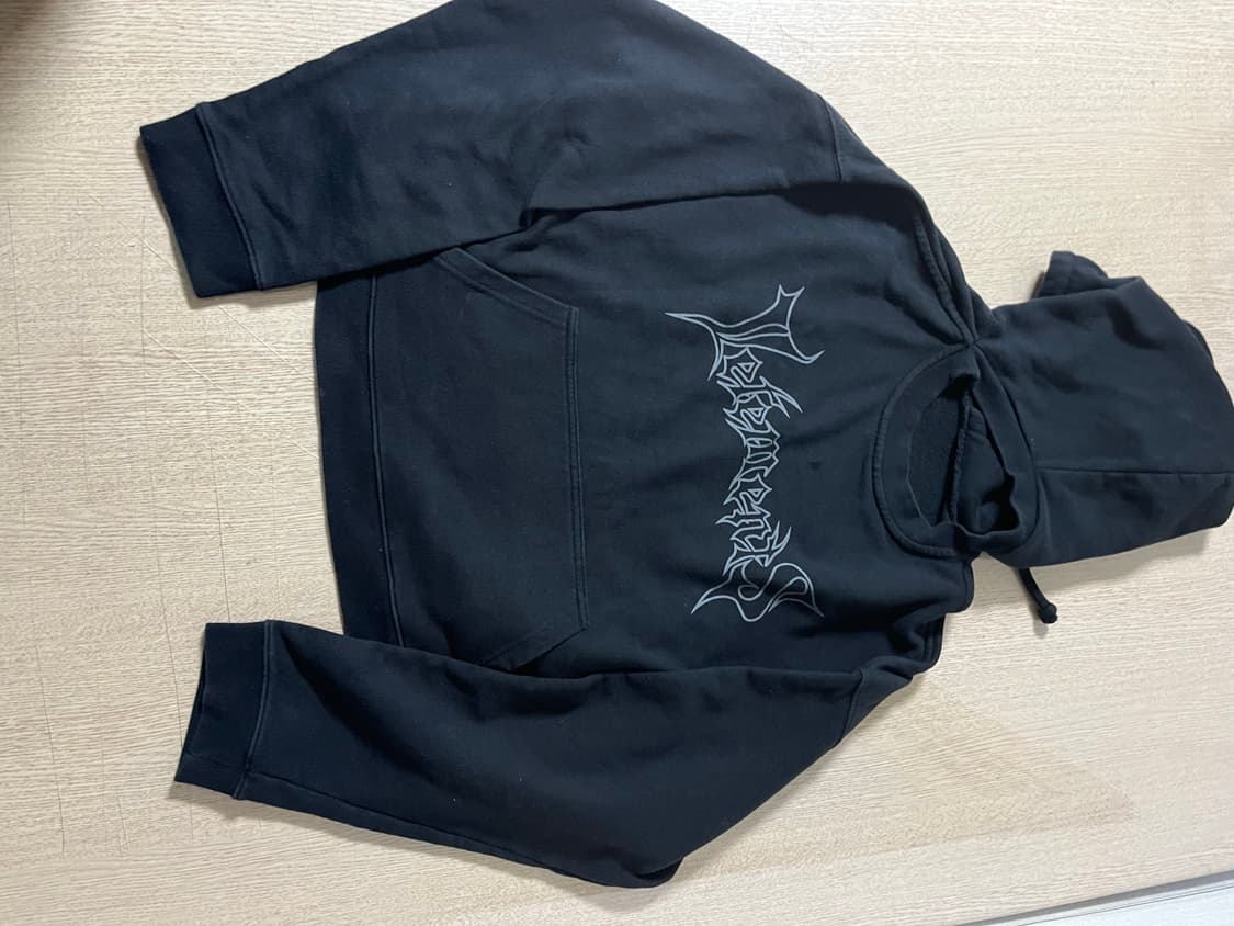 Xs 베트멍 ss16 메탈 로고 리버시블 크롭 후드 상품이미지5