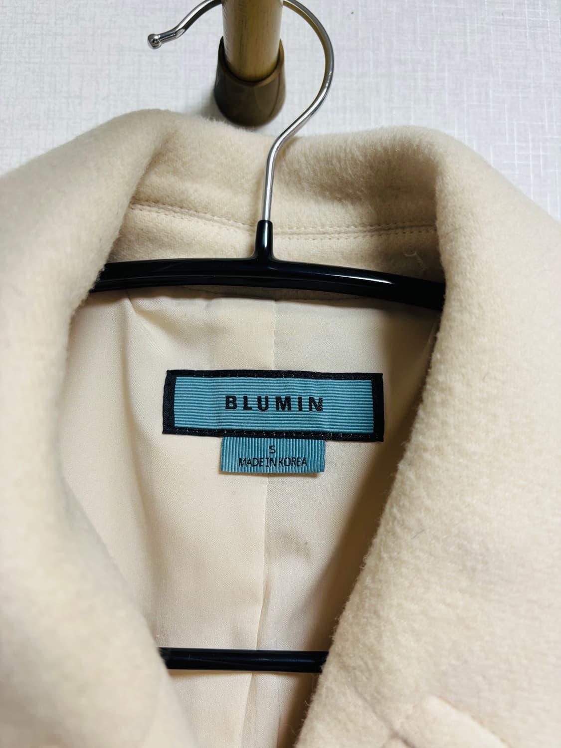 BLUMIN 블루민 금장 더블 울 브레스티드 롱 코트 상품이미지3