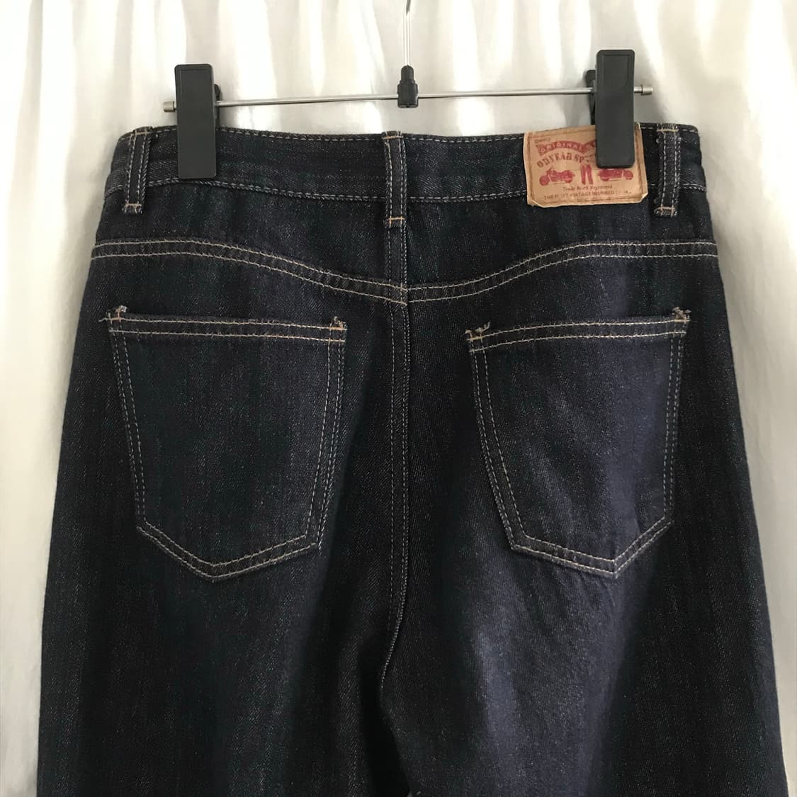 생지 데님 롱와이드 팬츠 상품이미지8