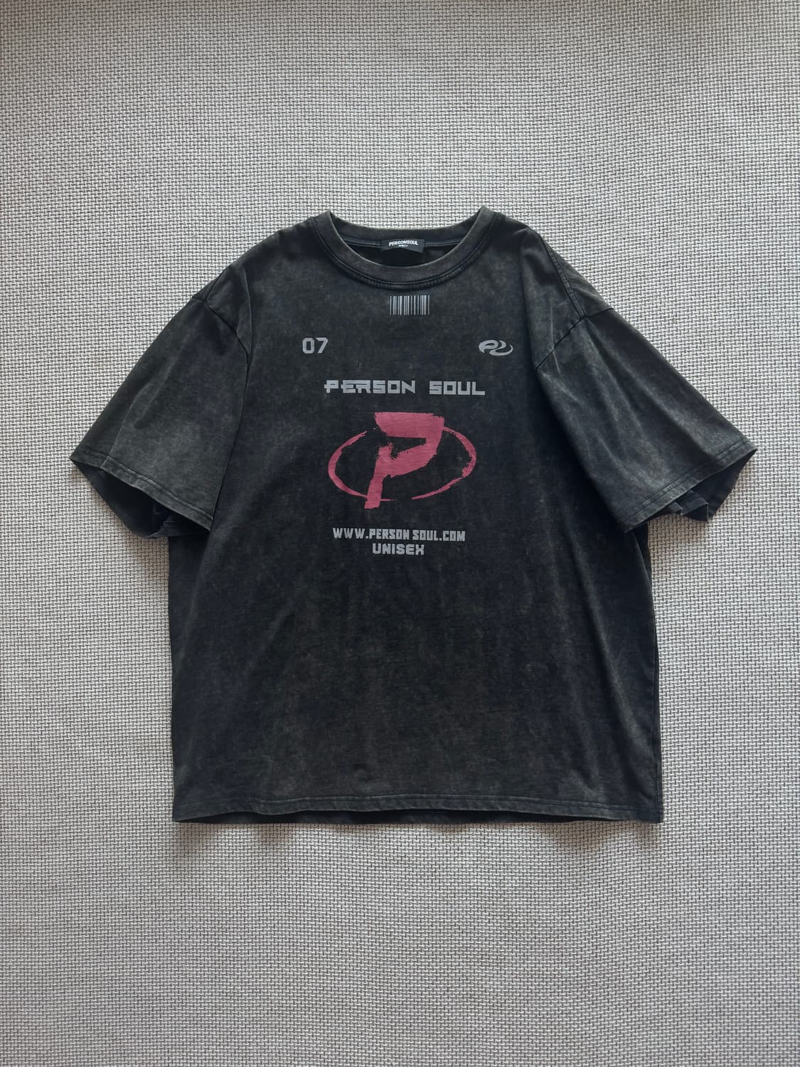 Personsoul 23ss 워시 빈티지 티셔츠 상품이미지1