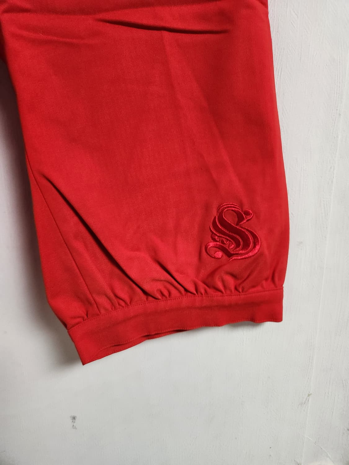 레드 7부 면바지 자수 포인트 30 상품이미지4