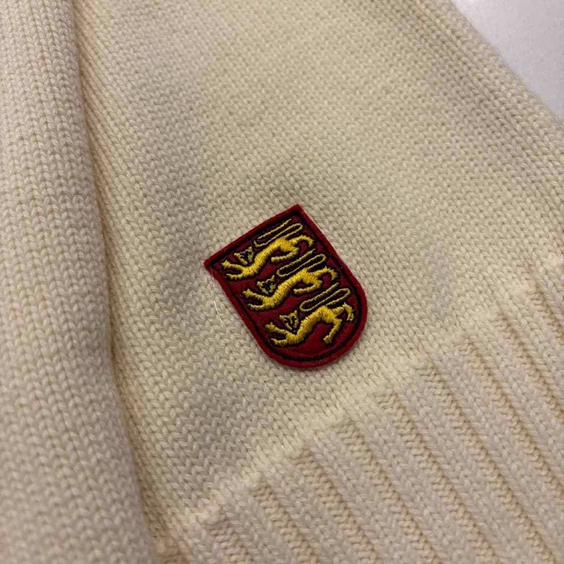 [L] 건지울른스 Guernsey 피셔맨 아이보리 니트 스웨터 D644 상품이미지5