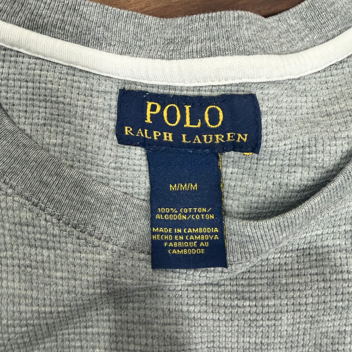 폴로 랄프로렌 와플 니트 티셔츠 (L) 상품이미지6