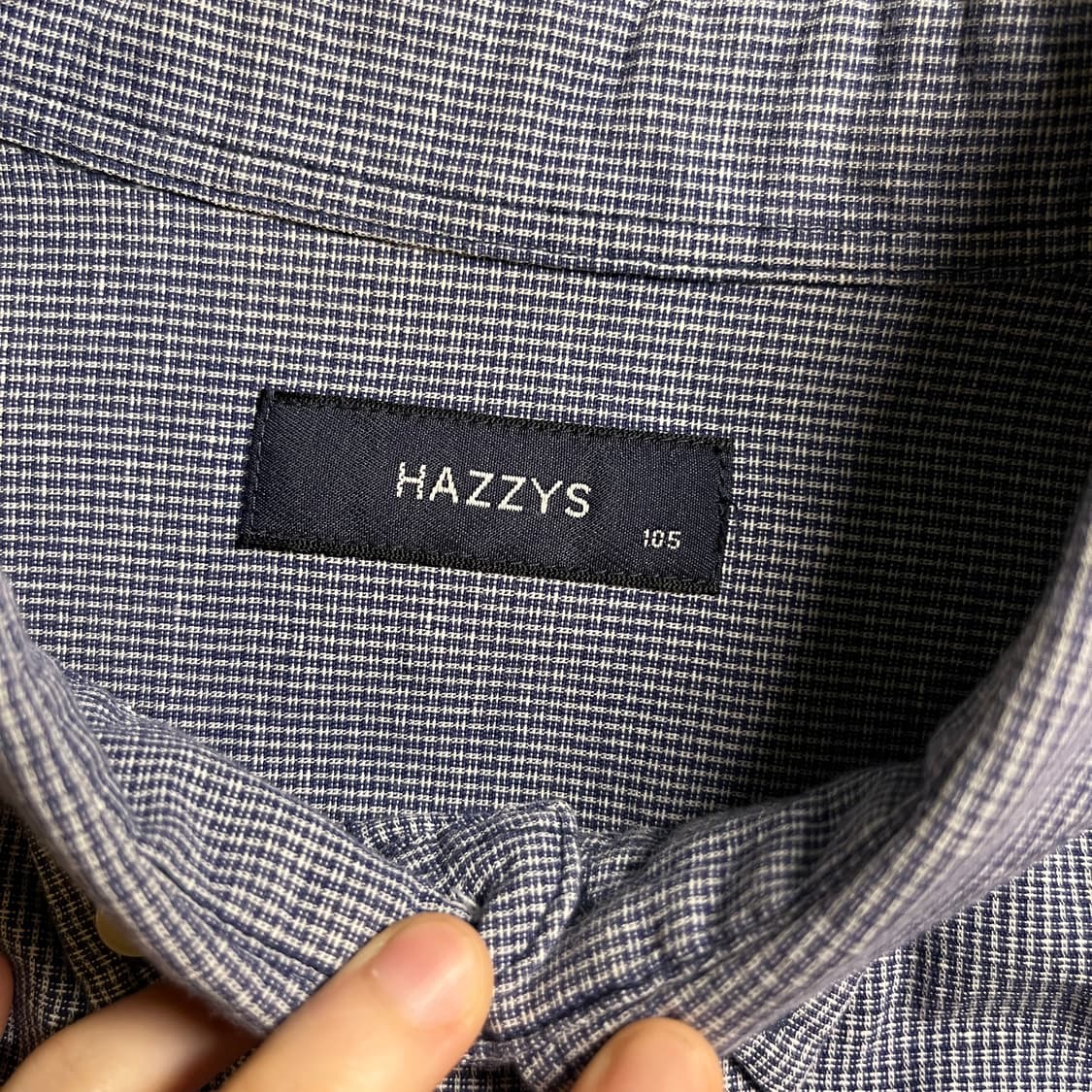 헤지스 린넨 반팔 체크셔츠 상품이미지5