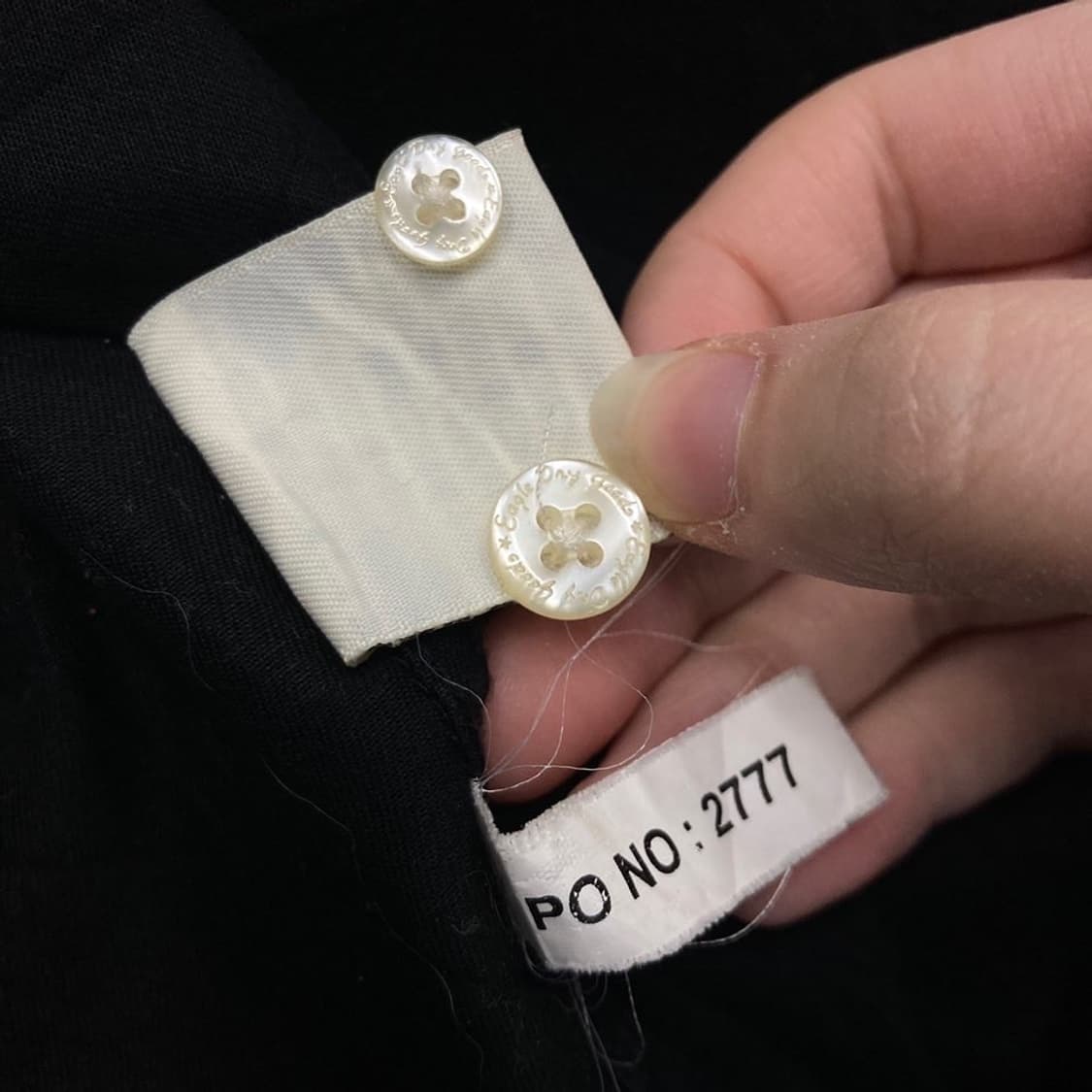 Carhatt 칼하트 패치 로고 블랙 코튼 오버핏 셔츠 상품이미지6