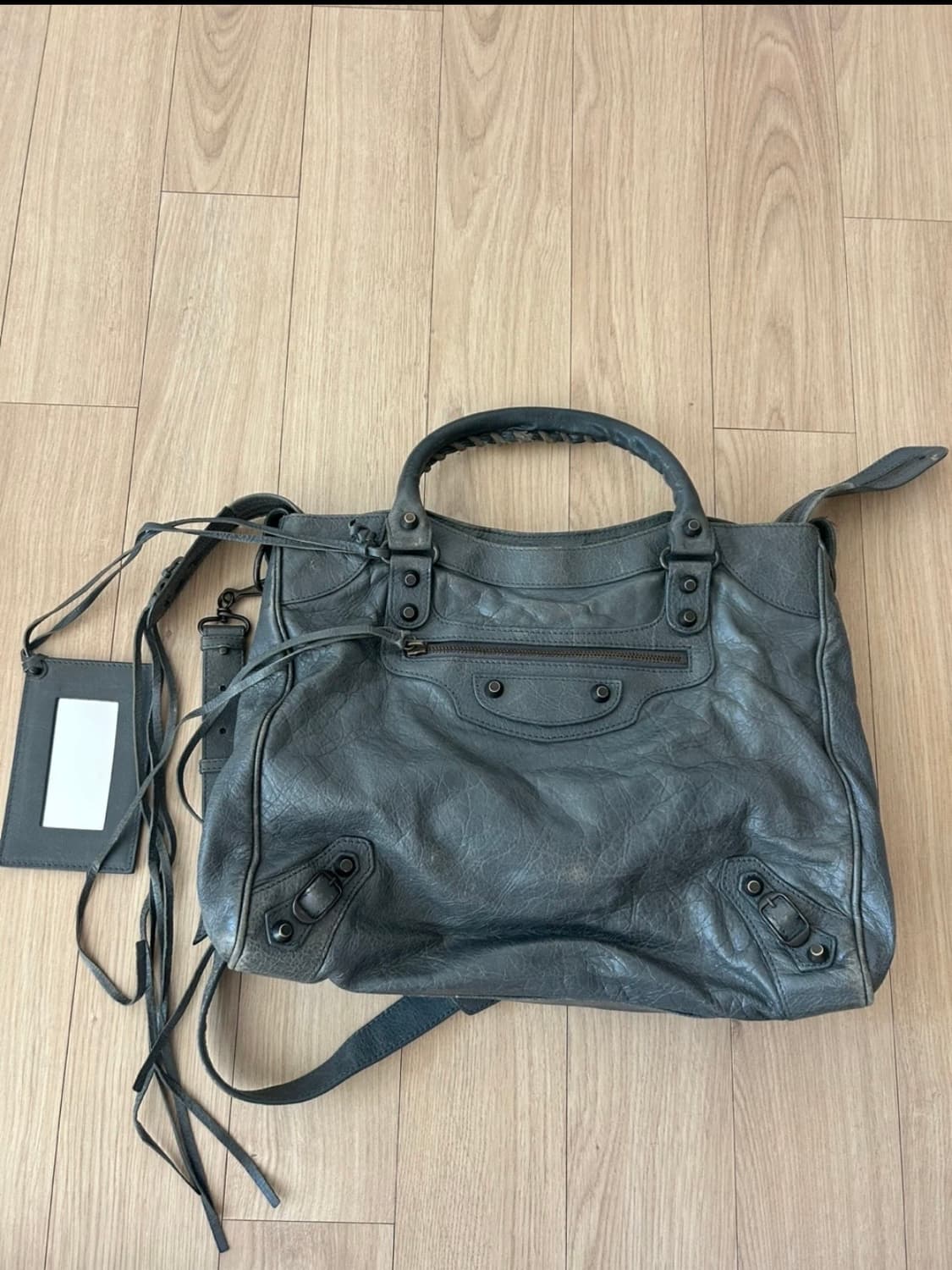 발렌시아가 모터백 그레이 상품이미지2