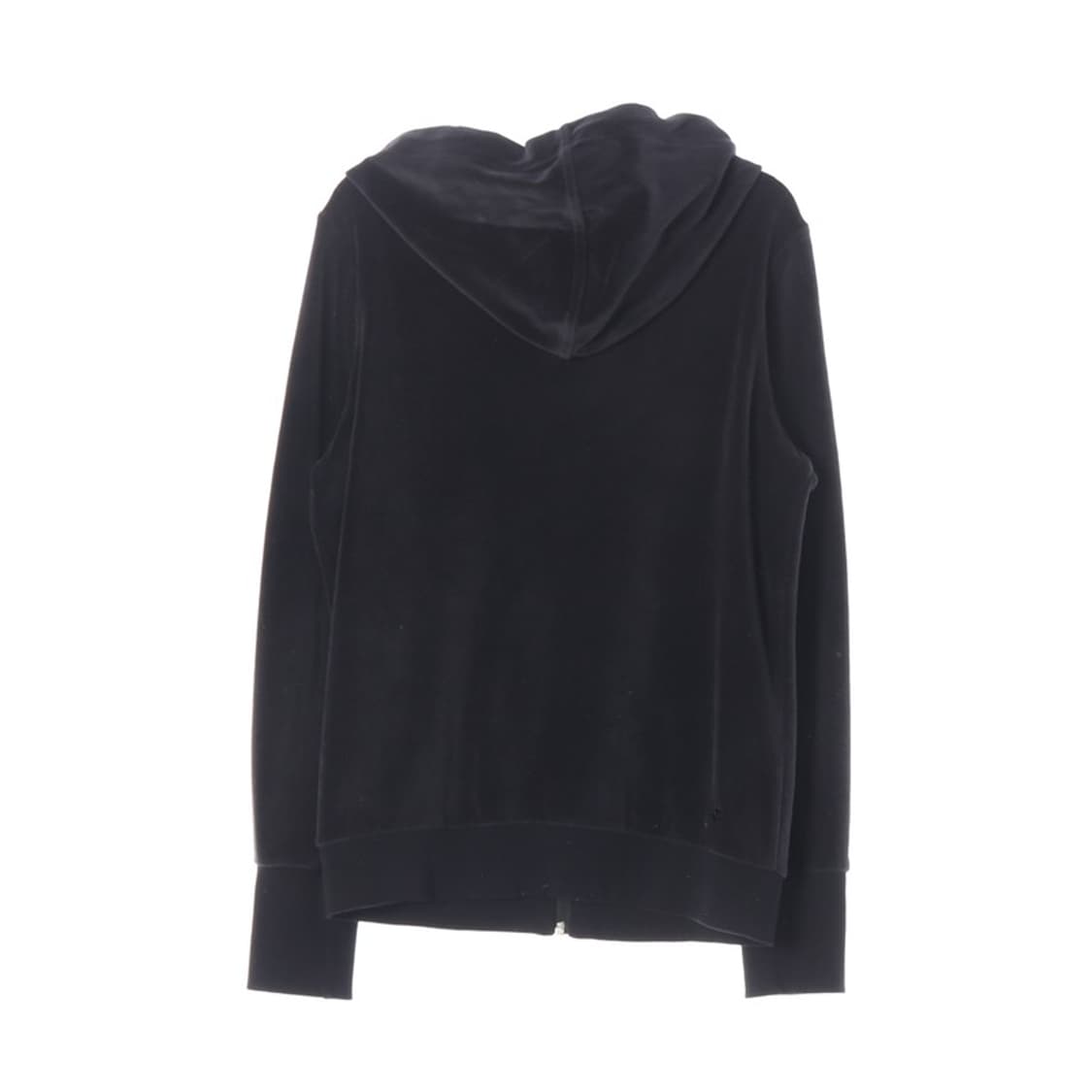 PUMA 빈티지 블랙 벨로어 자수 로고 후드 집업 L 상품이미지2