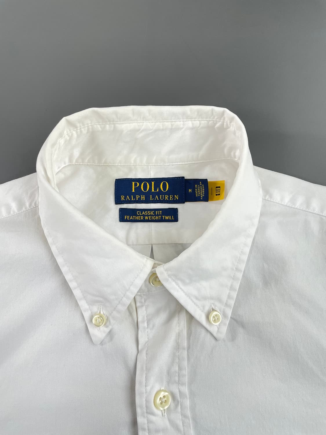 [M] 폴로 랄프로렌 가먼트 다이 트윌 셔츠 클래식 핏 QR인증 상품이미지5