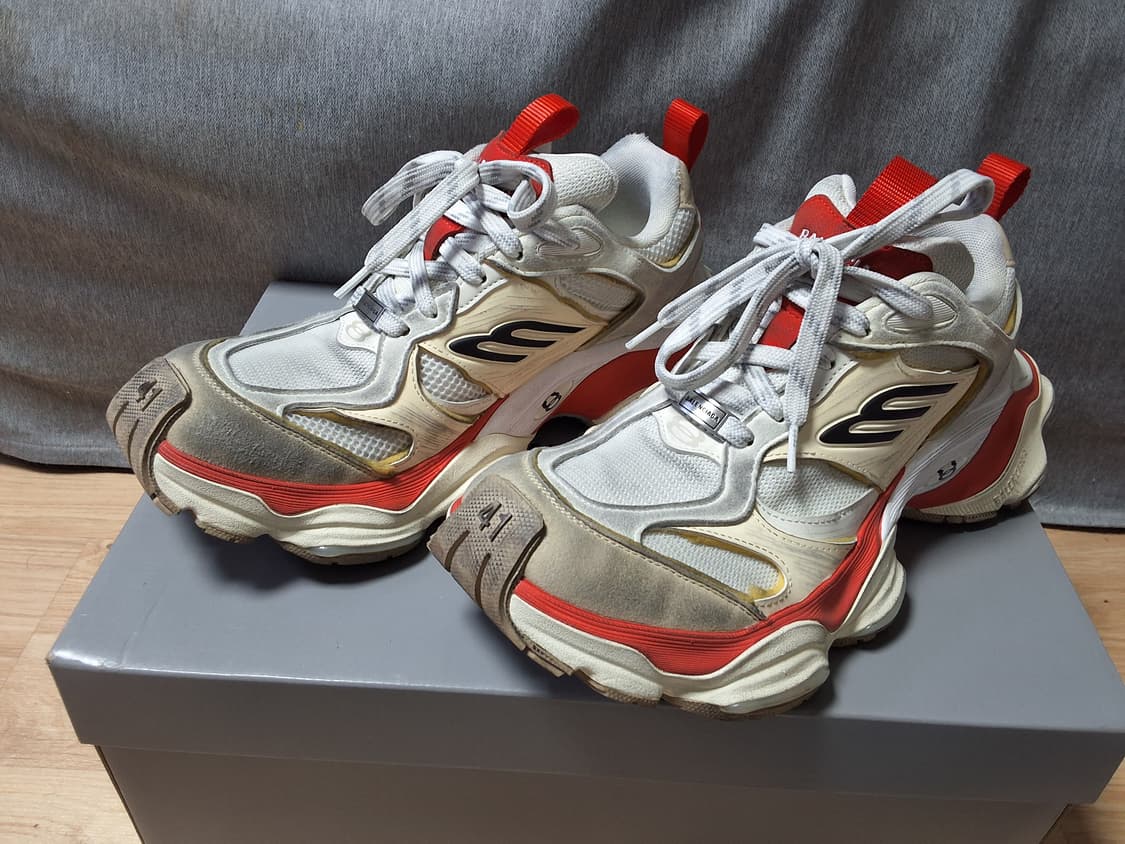 발렌시아가 카고스니커즈 레드 41 상품이미지1