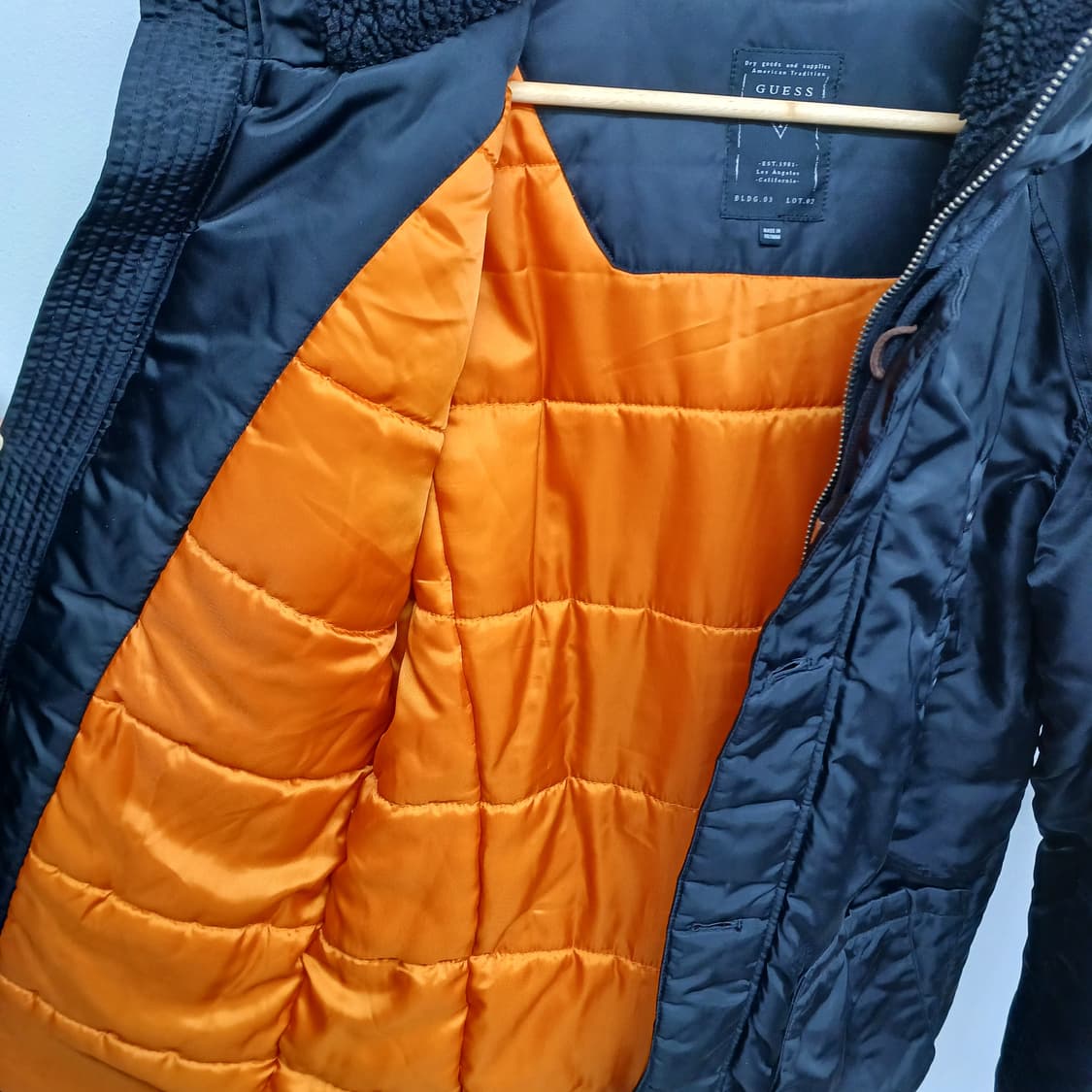 게스 블랙 패딩 파카 L 상품이미지3