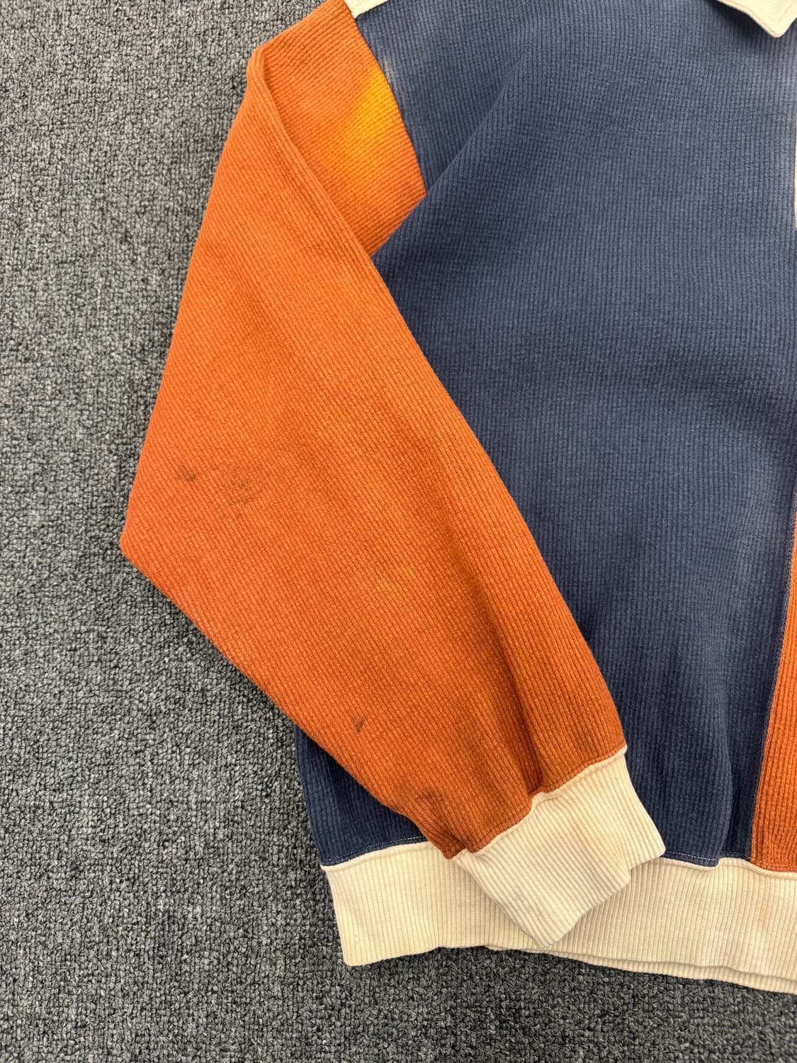 L)Japanese vintage 배색 카라 맨투맨 상품이미지4