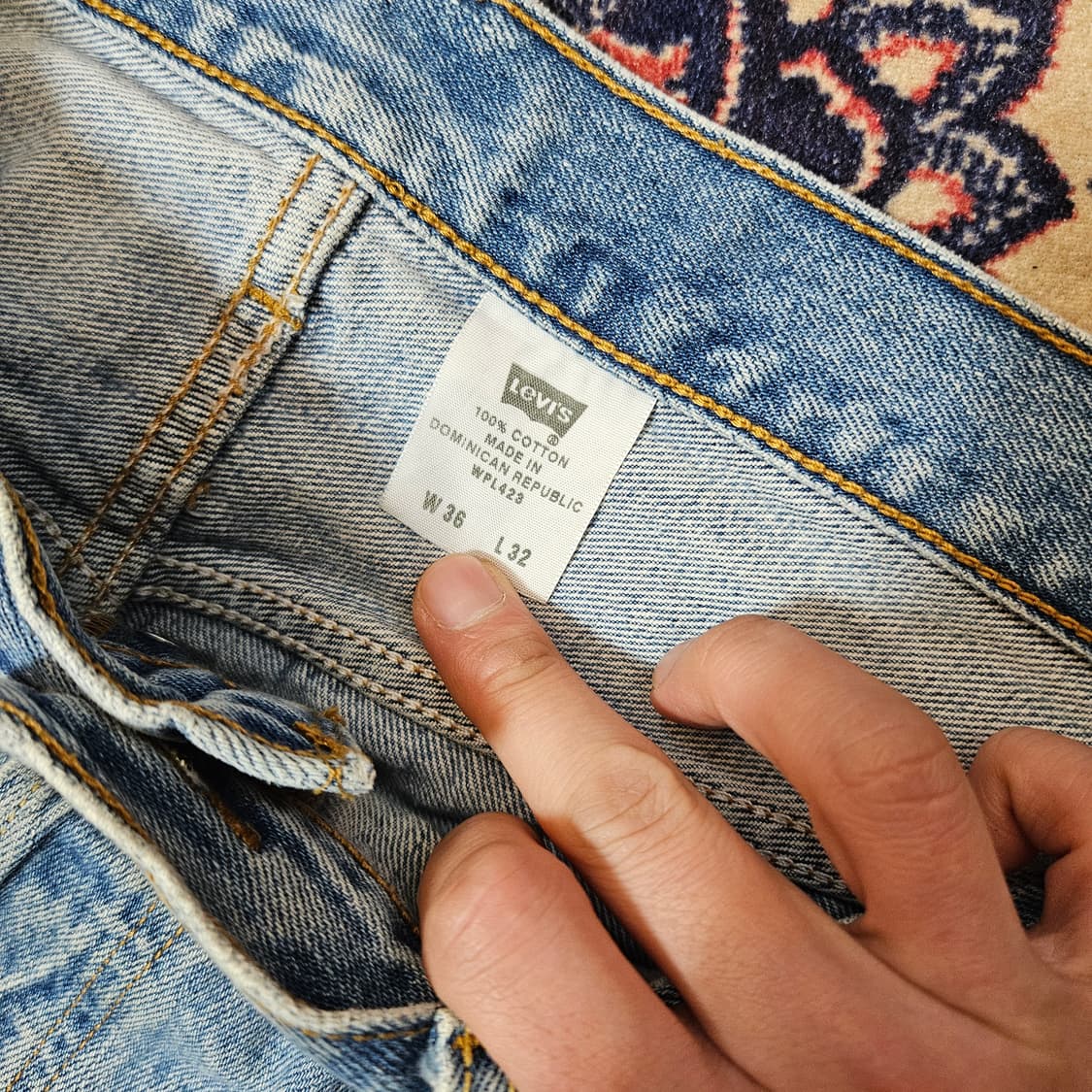 리바이스(Levis) 00's No.501 빈티지 데님팬츠 36size 상품이미지6