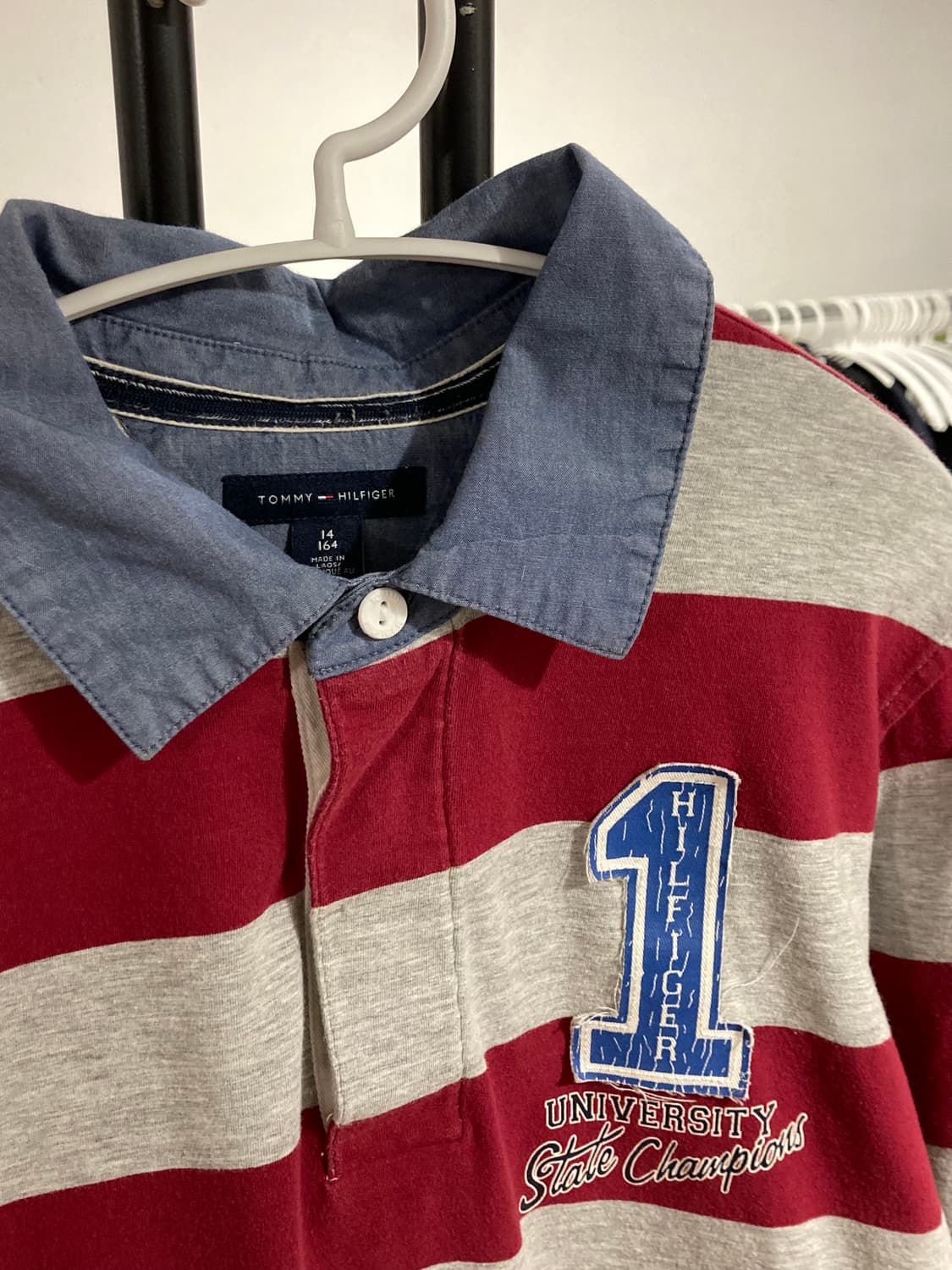 타미힐피거 슬림핏 카라 긴팔 티셔츠 상품이미지7