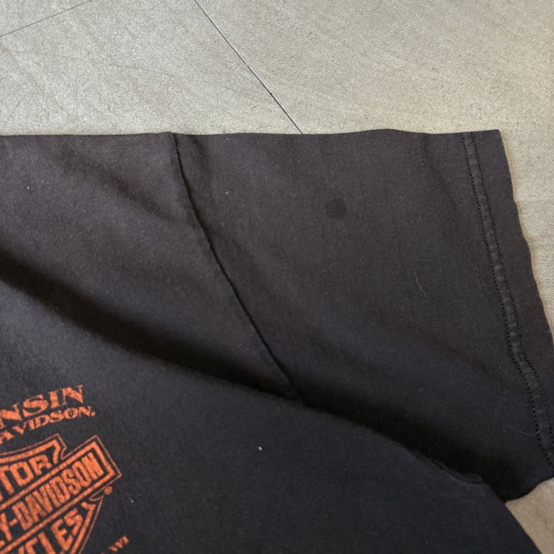 할리데이비슨 정품 썬페이딩 블랙 반팔 티셔츠 상품이미지7