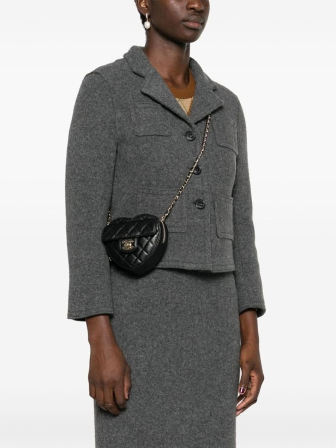 정품 샤넬 하트백 스몰 블랙 상품이미지1