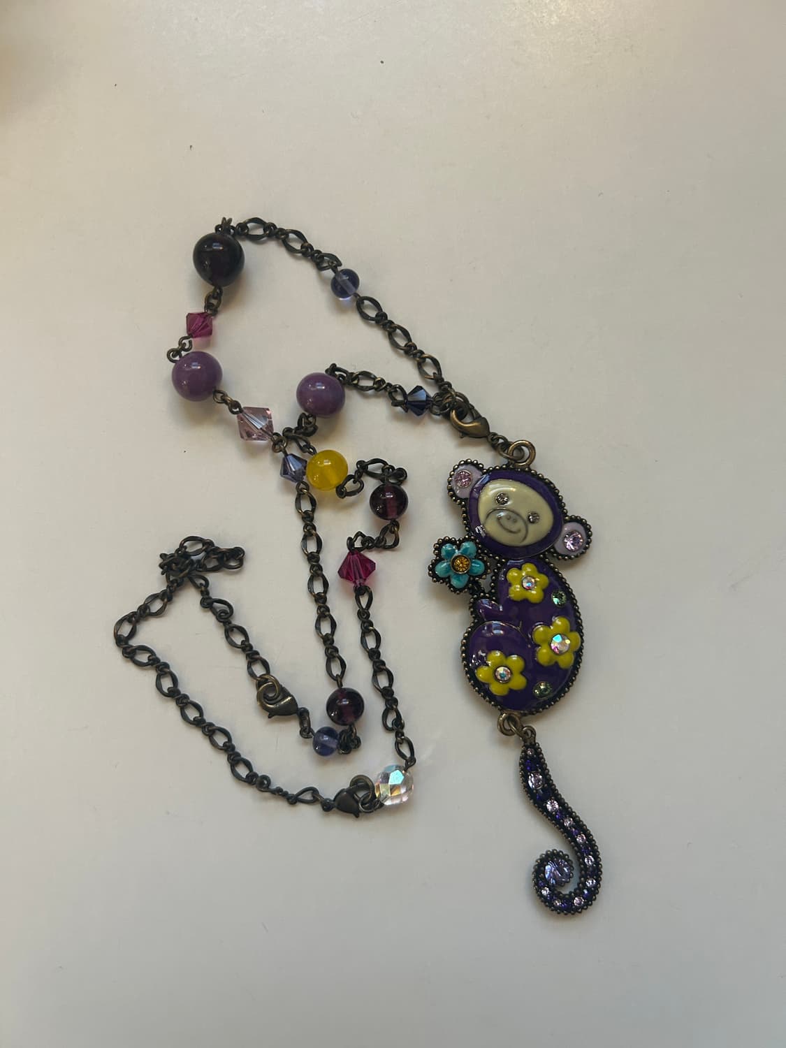 안나수이 원숭이 목걸이 상품이미지1