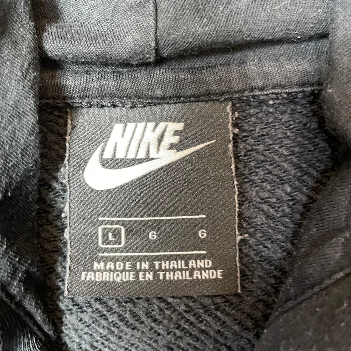나이키 로고자수 후드티 L 상품이미지4