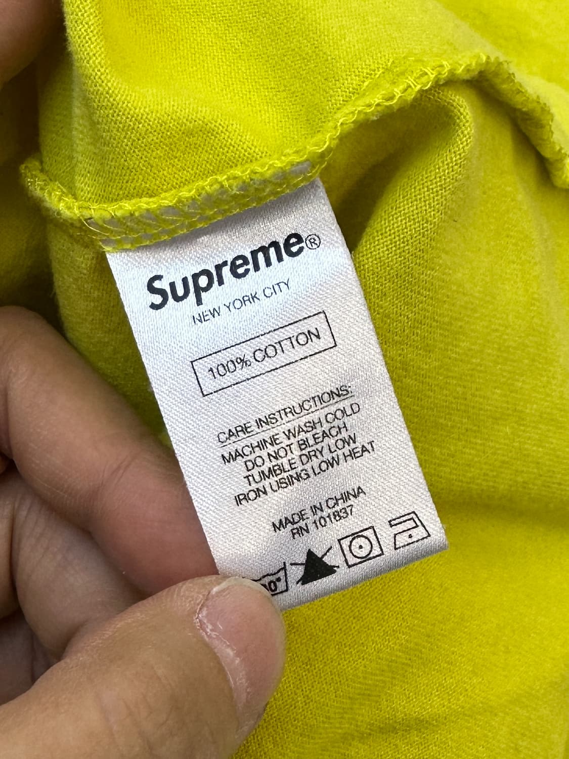 슈프림 19FW 크레스트 라벨 포켓 티셔츠 상품이미지6