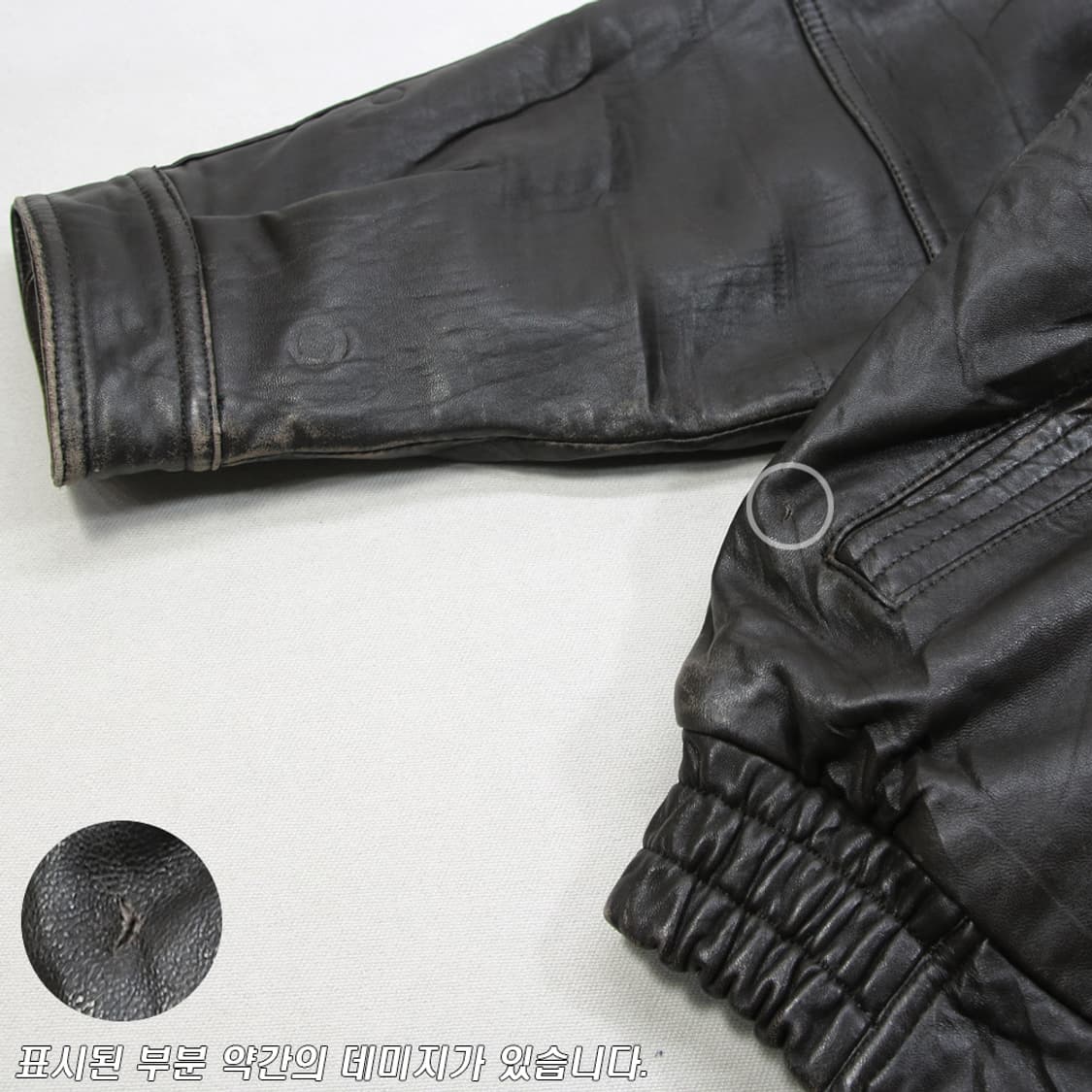 (착용컷) LOLDANTHONY 양가죽 점퍼 (남성용 110) 상품이미지10