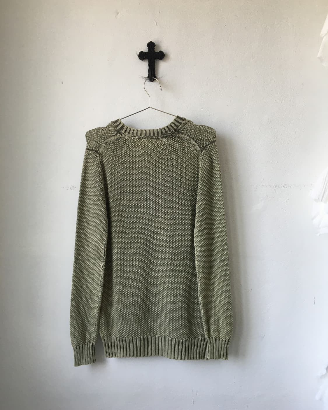 Green washed knit 상품이미지3