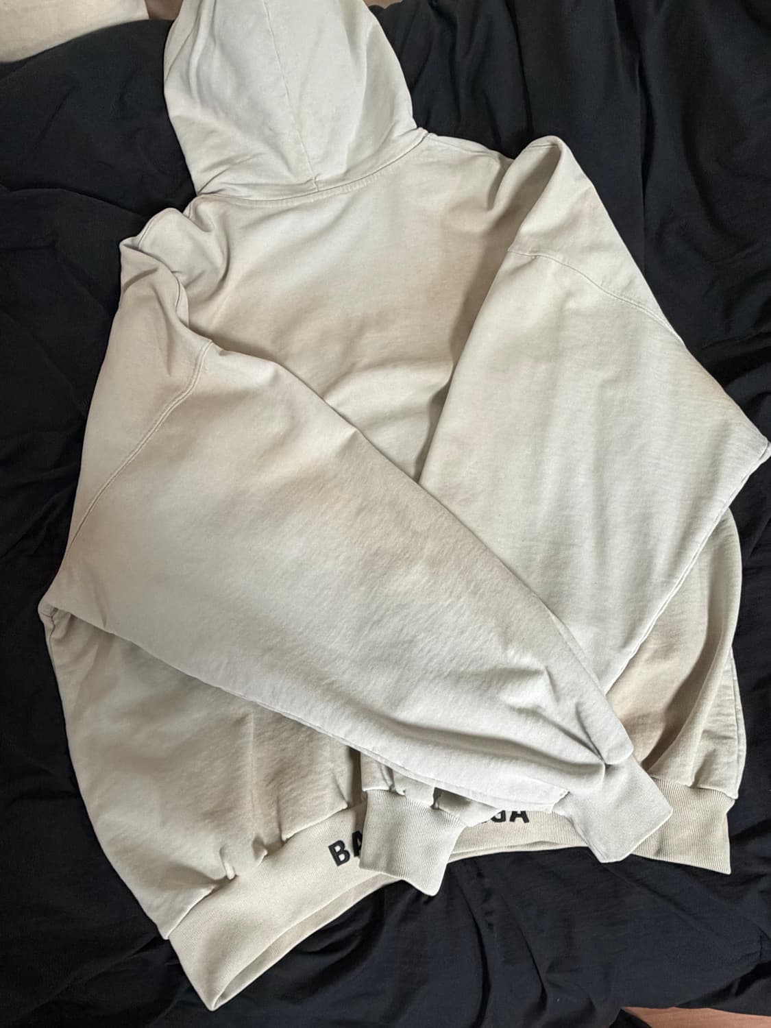 🖤🖤발렌시아가 백로고 워싱 후드티 1사이즈 🩷🩷 상품이미지4