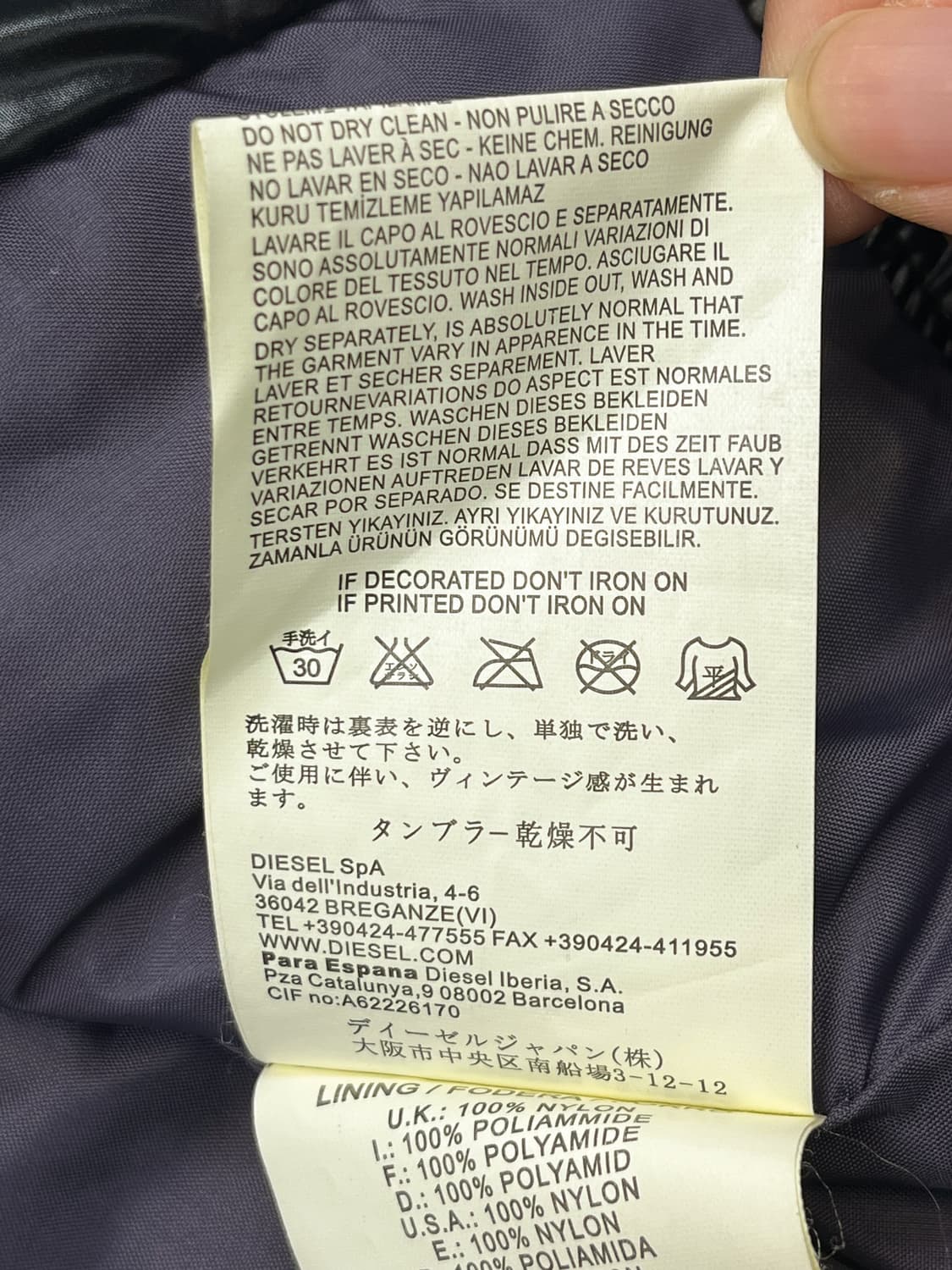 디젤 인디안 스터드 라이더 자켓 상품이미지7