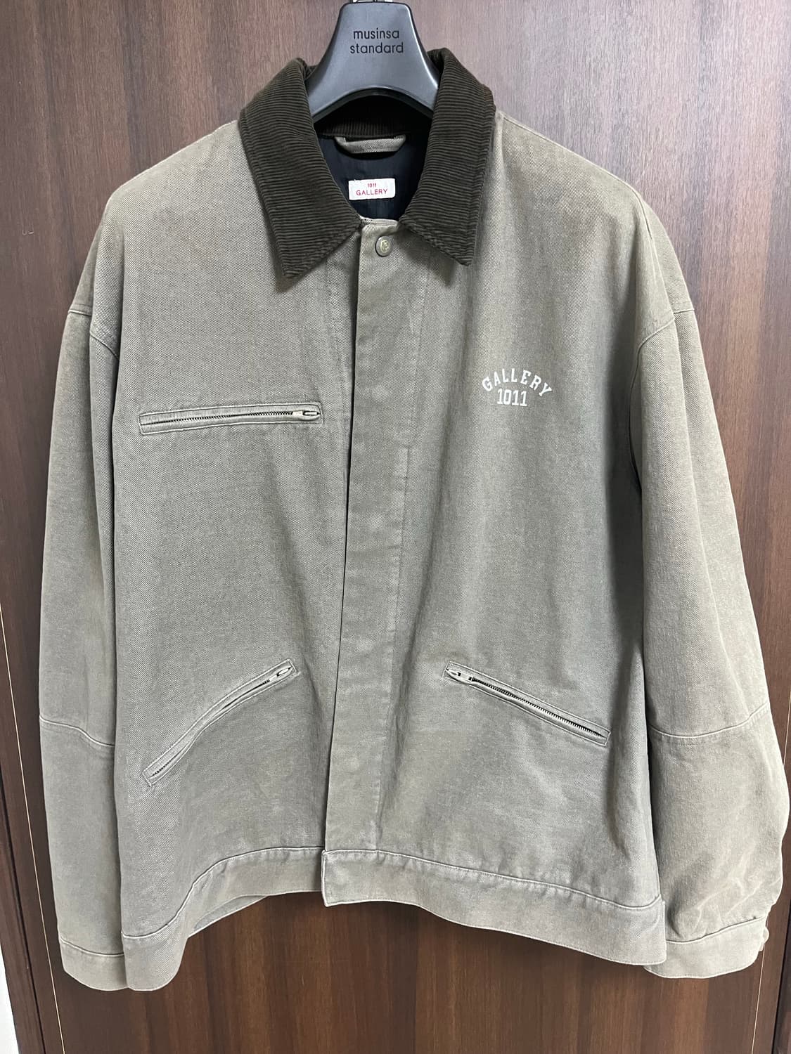 1011갤러리 Gallery work jacket-washed khaki 상품이미지1