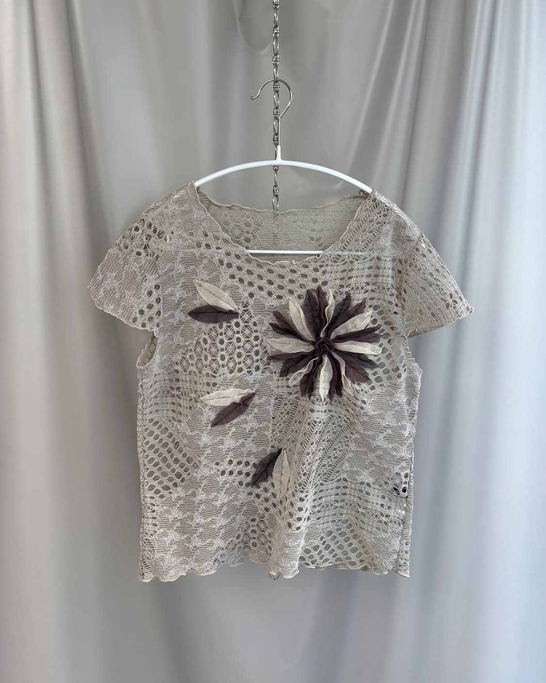 SEIRA fade bloom crochet top 상품이미지5