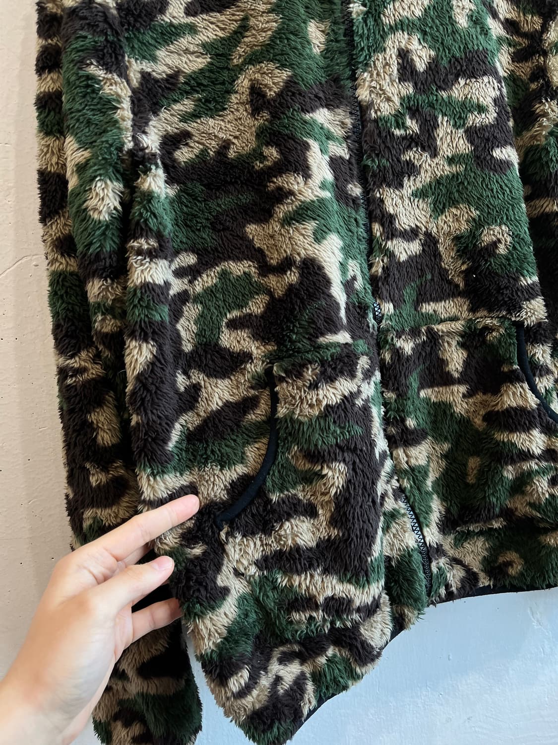 AMORE PURO JPN 카모플라쥬 플리스 자켓  상품이미지3