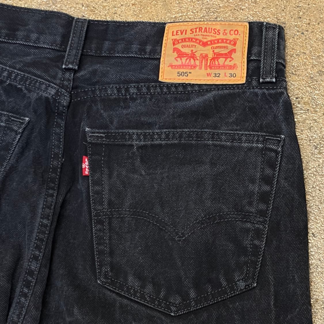미국 빈티지 리바이스 505 블랙진 청바지 상품이미지6