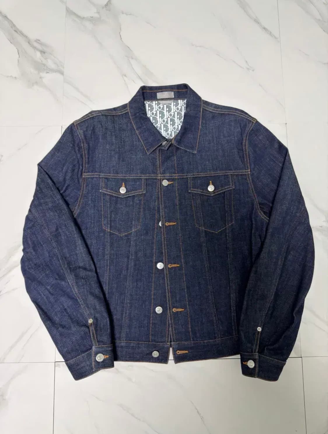 새상품 디올 오블리크 데님 청자켓 54 한글택 상품이미지1