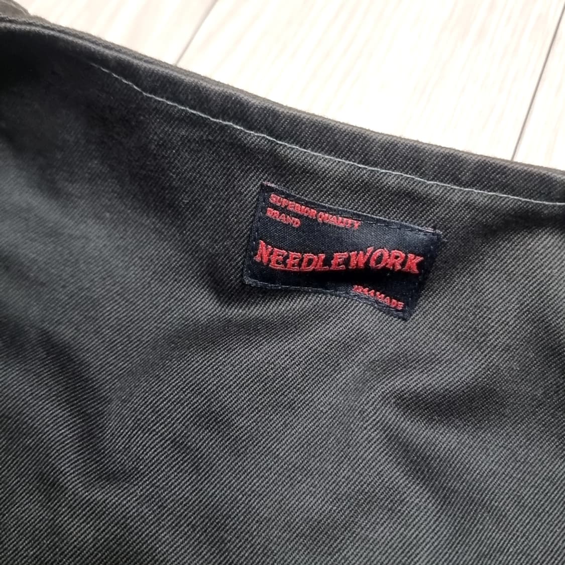 니들워크 워크웨어 블랙 조끼 자켓 Now or Never(L) 상품이미지5