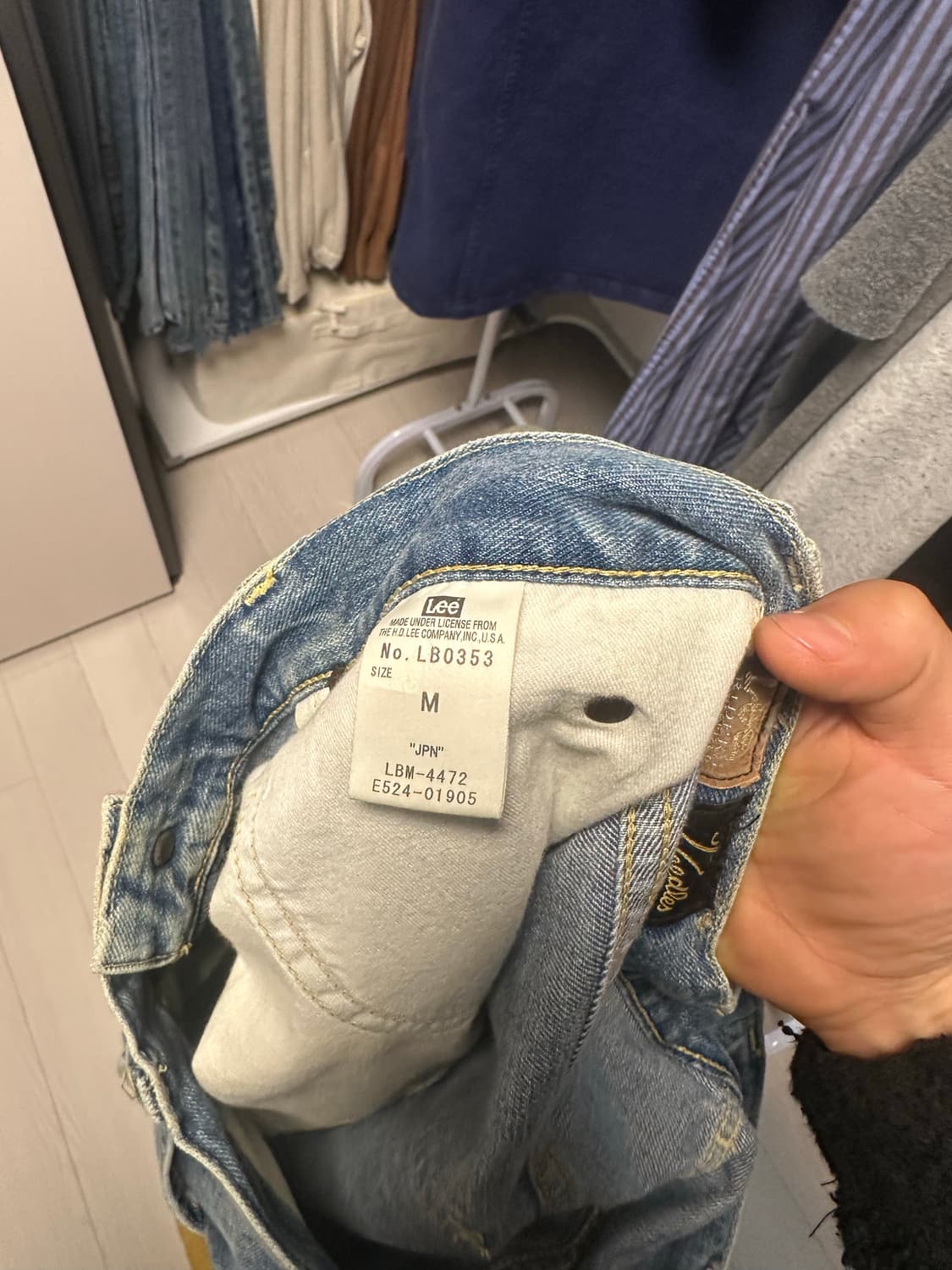 니들스 x lee 부츠컷 팝니다 상품이미지5