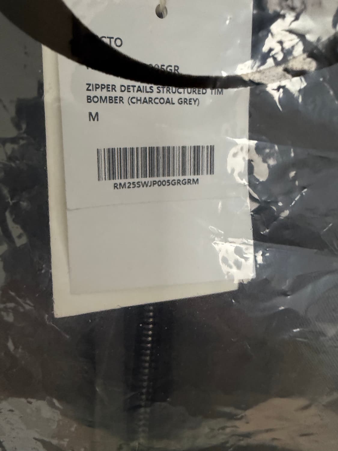 [새상품]렉토 지퍼디테일 팀 봄버 M 상품이미지3