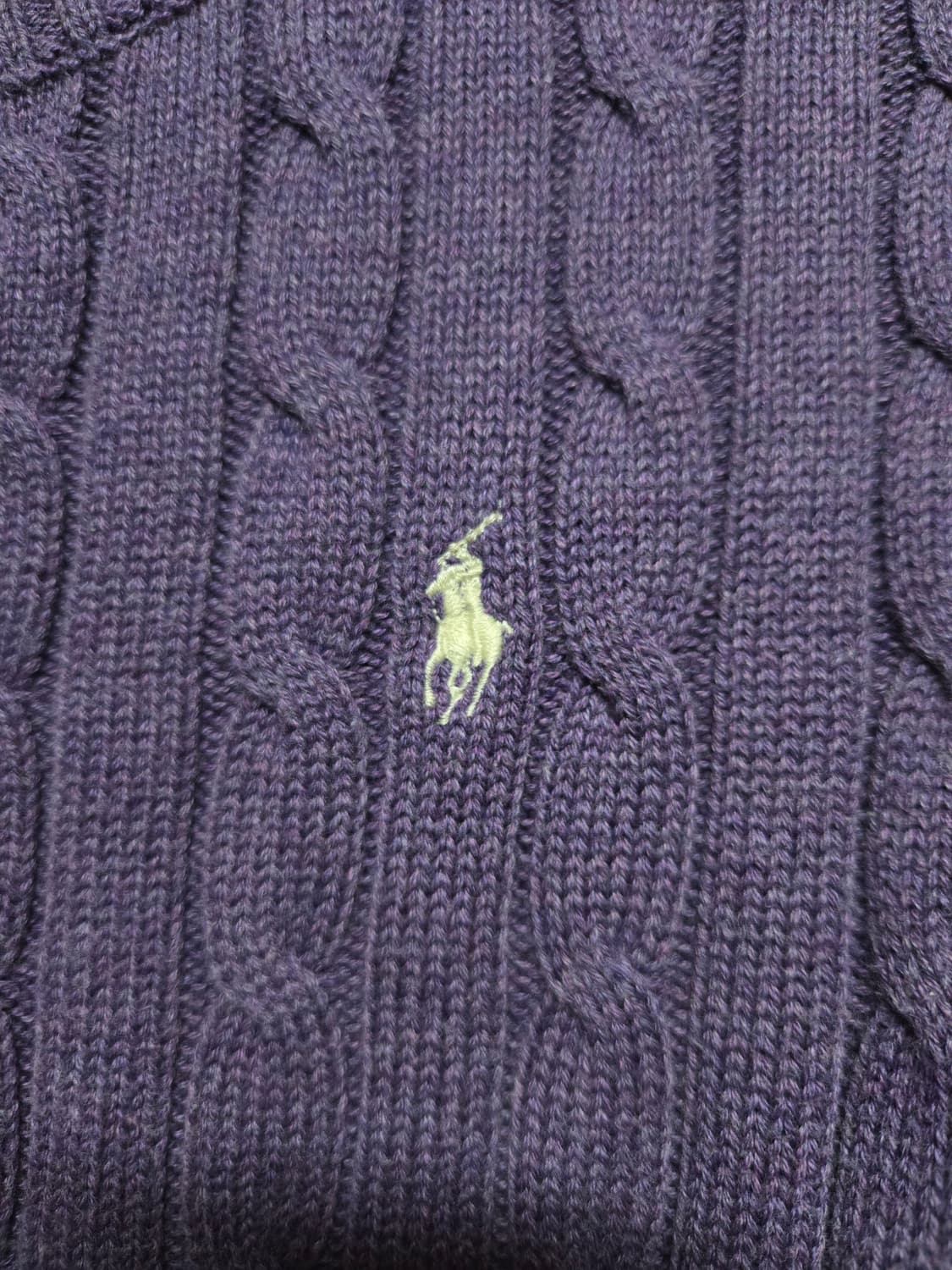 폴로 랄프로렌 여성 케이블 니트(라벤더색상) 상품이미지4