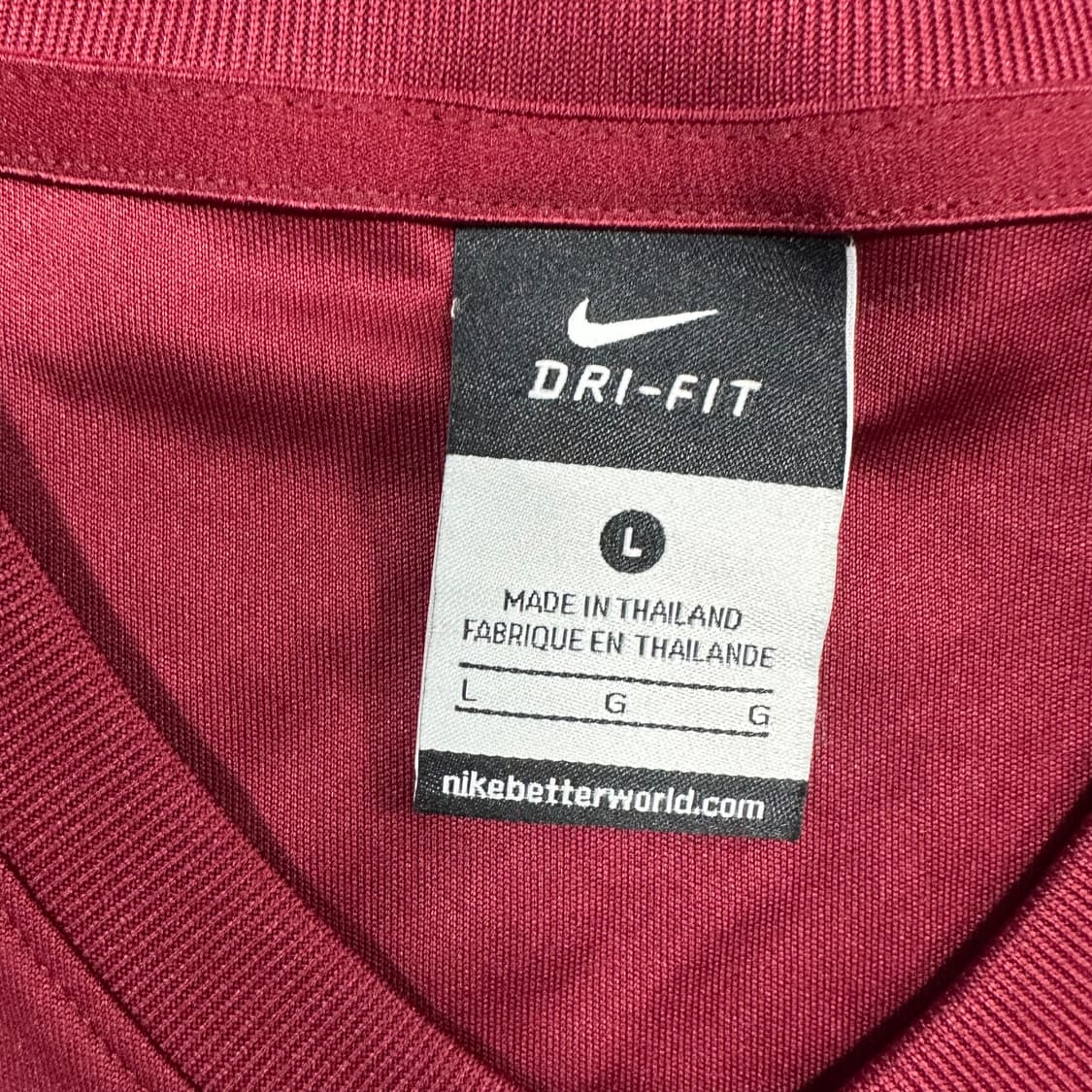 ✨ (바배) 나이키 버건디 스카이 배색 드라이핏 반팔티  상품이미지3