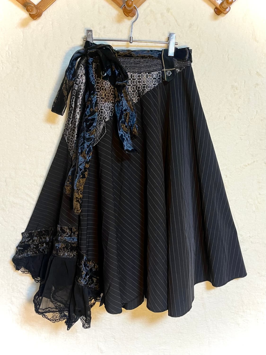 빈티지 Des Filles A La Vanille 고딕 펑크 패치 스커트 상품이미지1