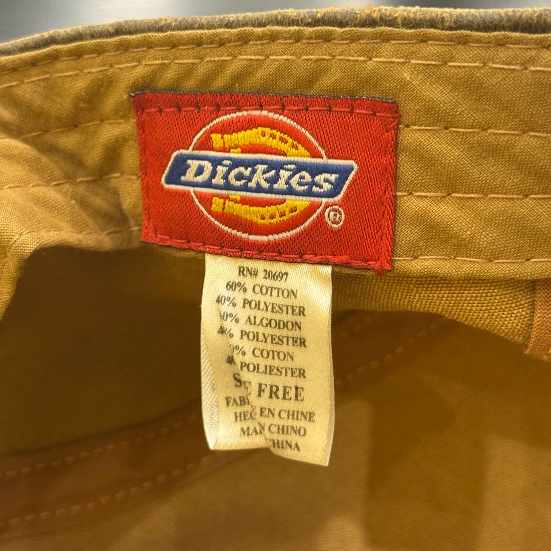 디키즈 레더 가죽 브라운 캠프캡 상품이미지6