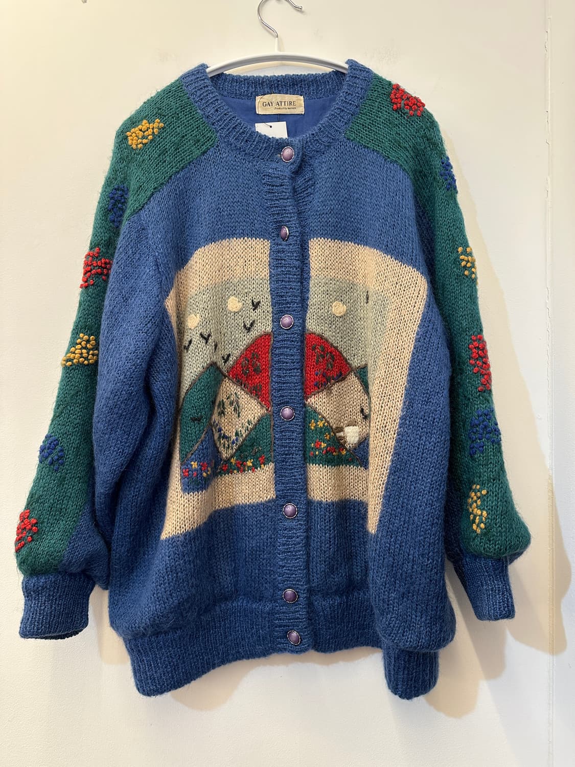 gay attire 일본 모 혼방 니트 가디건 상품이미지1