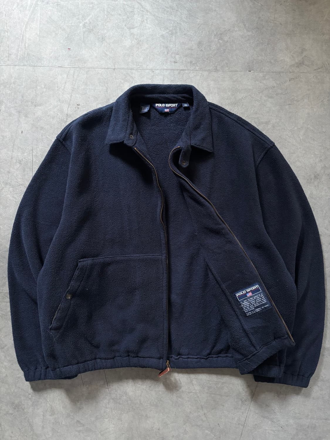 Polo Sport 폴로 스포츠 네이비 컬러 플리스 스윙자켓  상품이미지2