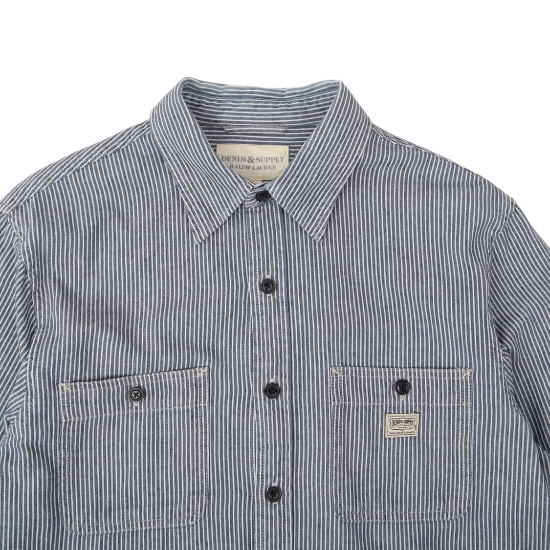 데님앤서플라이 스트라이프 포켓 셔츠 상품이미지2